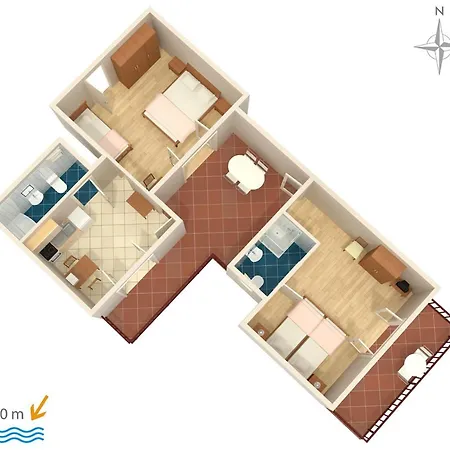 Apartments With A Parking Space Selce, Crikvenica - 5496 *